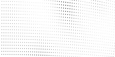 Abstract halftone wave dotted background. Futuristic twisted grunge pattern, dot, circles. Vector modern optical pop art texture for posters, business cards, cover, labels mock-up, stickers layout - obrazy, fototapety, plakaty
