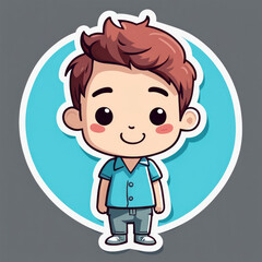 Obraz premium funny family sticker, generated image