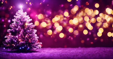 Christmas tree banner - AI generated