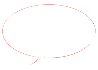 シンプルなフキダシのイラスト