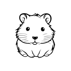 hamster cartoon vector icon