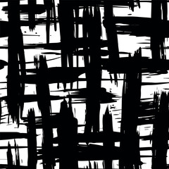 Brush seamless pattern. Tile repeated pattern, vector file. Brush texture. Trendy fashionable background.