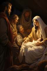 Birth of Jesus, Realism, Bethlehem, Jesus Is Born, Christ Is Born, Digital Art