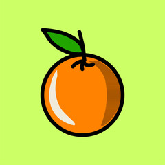 flat illustration design of fruit and vegetables, watermelon eggplant orange broccoli beans carrots potatoes chili fried chicken mushrooms bananas longan leaves shredded meat