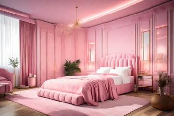 pink beautiful room