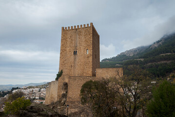 Fototapeta na wymiar Castle of the Yedra, in the municipality of Cazorla, province of Jaen, Andalusia, Spain. Its origins could be Muslim, possibly from the Almohad period (12th century).