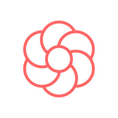 simple icon of flower and plant ornament