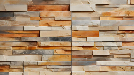 exterior wall elevation tiles design texture marble. generative AI.