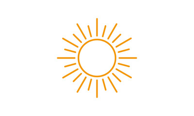 SUN LOGO DESIGN ICON VECTOR	
