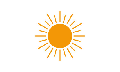 SUN LOGO DESIGN ICON VECTOR	
