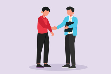 Diplomacy and embassy concept. Colored flat vector illustration isolated.