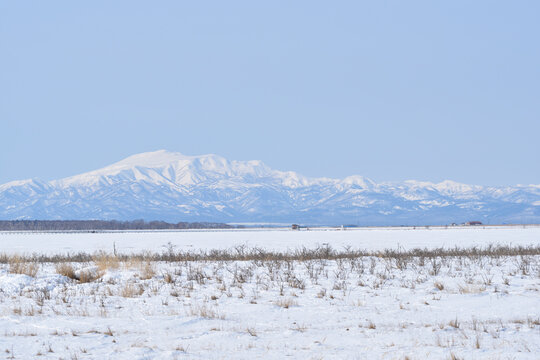 Notsuke, Hokkaido, Japan, in winter