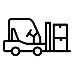 delivery fast line icons