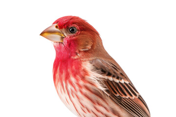 Finch bird on Transparent Background, PNG, Generative Ai