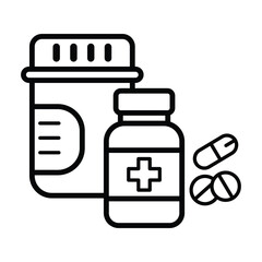Fototapeta premium Medicine icon design, illustration design