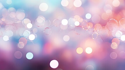 An array of bokeh lights in soft pastel colors.  - obrazy, fototapety, plakaty