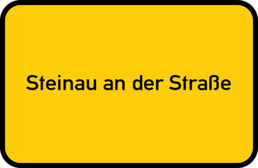 City sign of Steinau an der Straße - Ortsschild von Steinau an der Straße