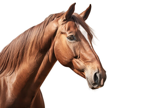 Isolated Horse on Transparent Background, PNG, Generative Ai