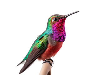 Solo Hummingbird on Transparent Background, PNG, Generative Ai