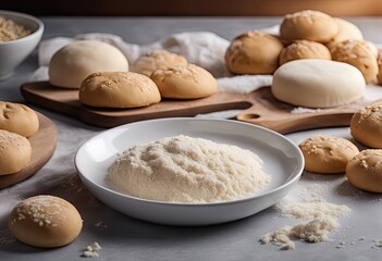 Fototapeta na wymiar dough on the table