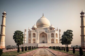 Wall Art of Taj Mahal, Taj Mahal Wall Art generated By AI