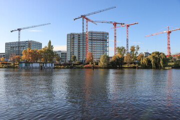 Bauboom in Berlin; Nordhafen mit Europacity 2023