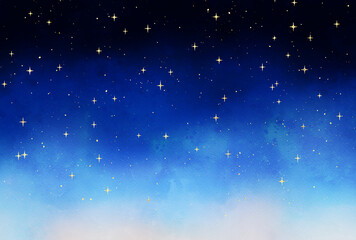 背景素材_夜空_ラメ