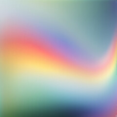 Blurred abstract background with rainbow. Generative AI
