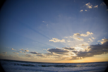 Sunrise on the beach in Indialantic Florida