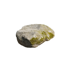 Fototapeta premium mineral stone heavy rock,3d render real Rock, PNG file of isolated cutout object on transparent background