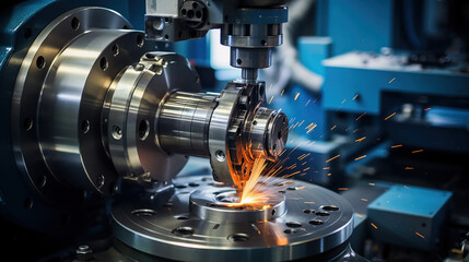 Precision grinding within a cylindrical shape.
