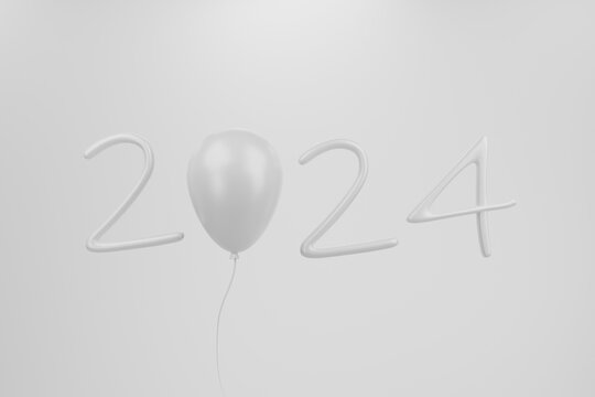 New Year 2024, Image, card, background, icon, illustration of an background with text © OOMMIITHX