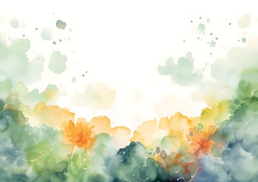 Abstract Jade color Florals background. Invitation and celebration card.