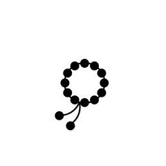  Beads icon on white background.