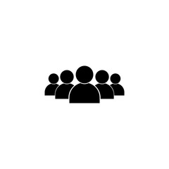 Group people icon isolated on white