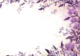 Abstract Lavender color ornate background. Invitation and celebration card.