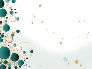 Abstract Teal ornate background. Invitation and celebration card.
