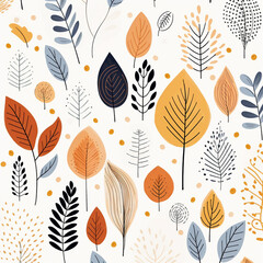 Beautiful Autumn leaves and background HD 8K wallpaper Stock Photographic Image