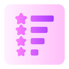 Obraz premium rating gradient icon