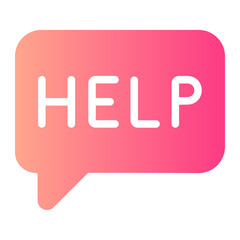 help gradient icon