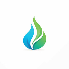 Illustration of company logo production and natural gas