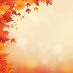 Naklejka na ściany i meble Beautiful Autumn leaves and background HD 8K wallpaper Stock Photographic Image