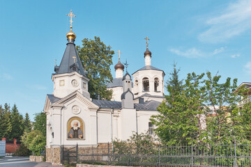 Fototapeta na wymiar The orthodox Church of the Holy Venerable Great Martyr Evdokia, Kazan, Russia