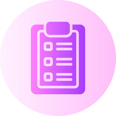 clipboard gradient icon