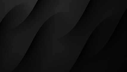 abstract black background with wavy texture composition