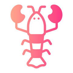 lobster gradient icon
