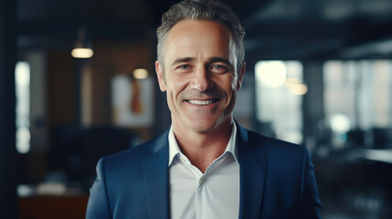 Fototapeta premium Confident Senior Executive in Office
