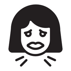 swollen glyph icon