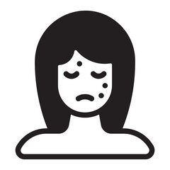 acne glyph icon