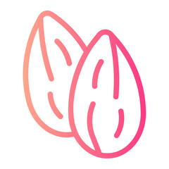 almond gradient icon